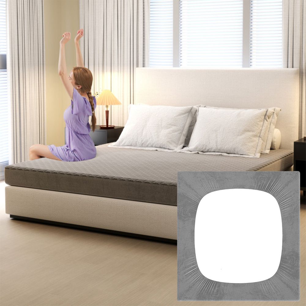 Twin/Queen/King Size Mattress Protector Luxury Super Soft Velvet Mattress Topper (size: King Size)