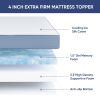 The memory foam mattress is covered with a skin-friendly nano-ice filament layer, providing a cool touch and good breathability.