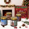 Christmas Scenes Candle Set Gifts- Perfect for Home Decor Holiday Scented Candles, 4 Pack Soy Candles for Men and Women