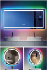 Triple Color Temperature/LED/RGB Smart Touch Control Bathroom Mirror with Tempered Glass, Adjustable Light, Fog & Shatterproof, Memory Function
