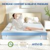 The memory foam mattress is covered with a skin-friendly nano-ice filament layer, providing a cool touch and good breathability.