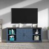 TV Stand for 80 Inch TV, Entertainment Center with Storage Cabinets, Mid Century Modern Media TV Console Table for Living Room Bedroom