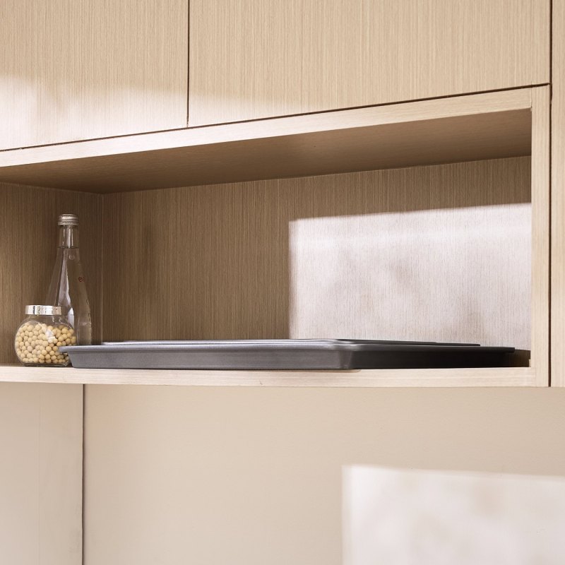 Baking Pan Set 3-Piece Nonstick Carbon Steel Bakeware Set With Silicone Handle (Option: grey)