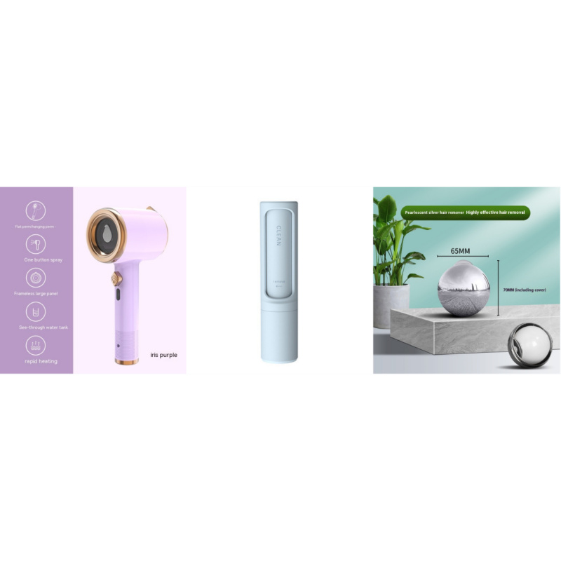 Mini Portable Handheld Garment Steamer Fabric Steam Iron For Clothes Travel Home Appliances Vertical US Plug Ironing Machine (Option: Light Purple set1-Us-1PCS)